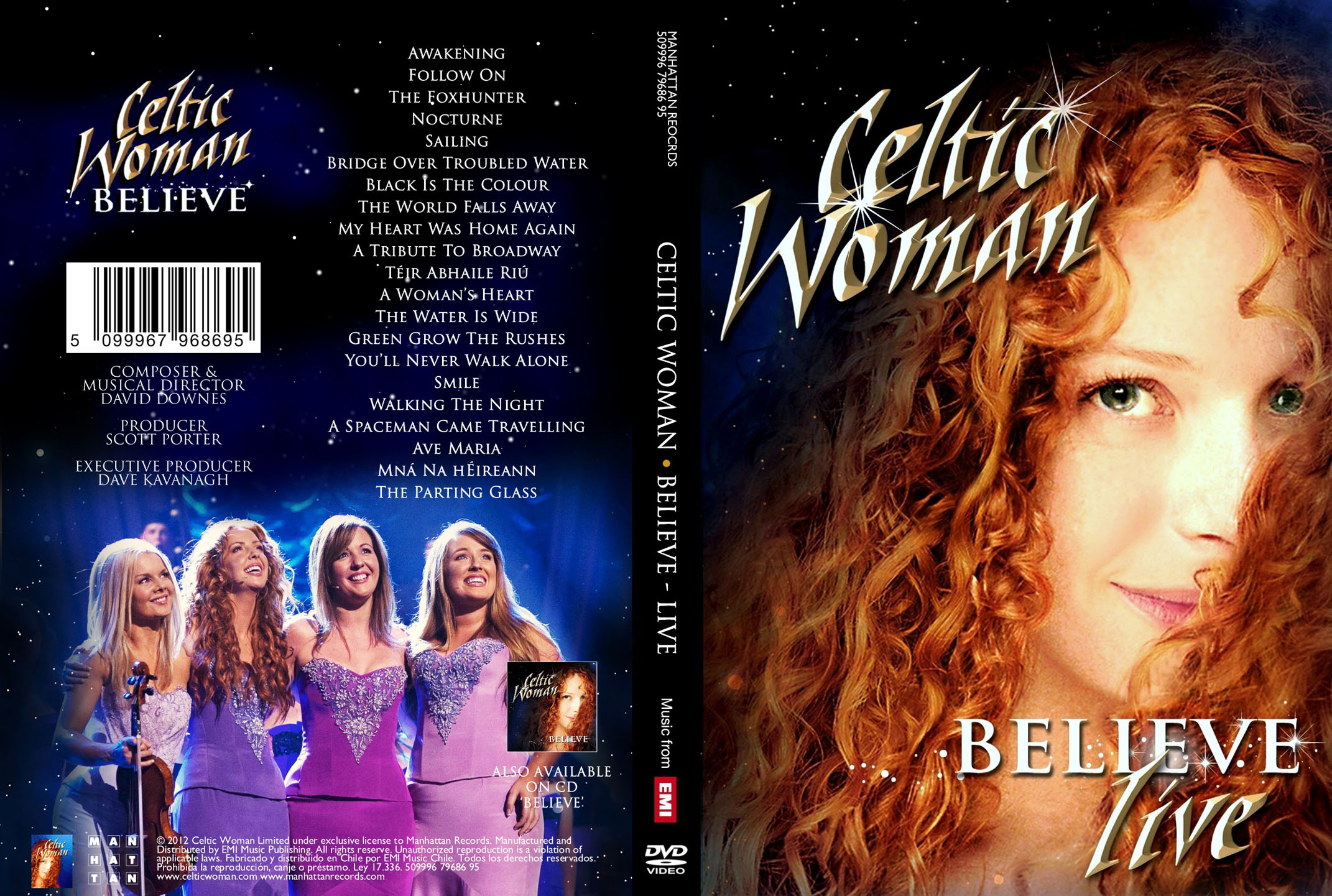 Cartula Caratula de Celtic Woman - Believe Live (Dvd)