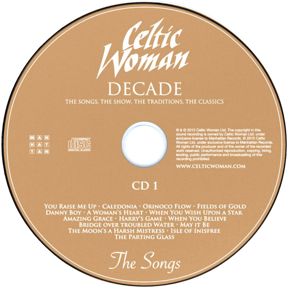 Cartula Cd1 de Celtic Woman - Decade