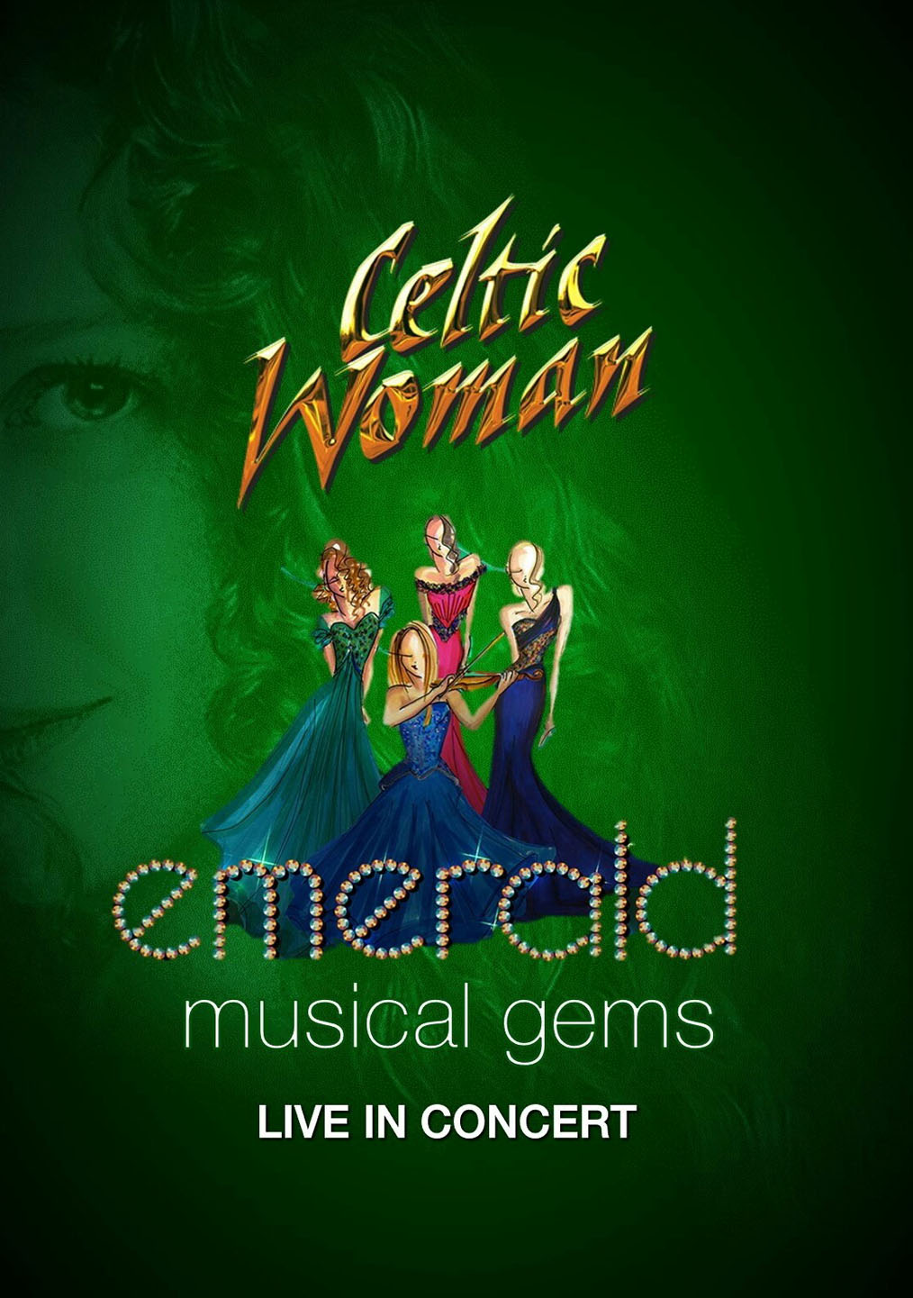 Cartula Interior Frontal de Celtic Woman - Emerald - Musical Gems: Live In Concert (Dvd)