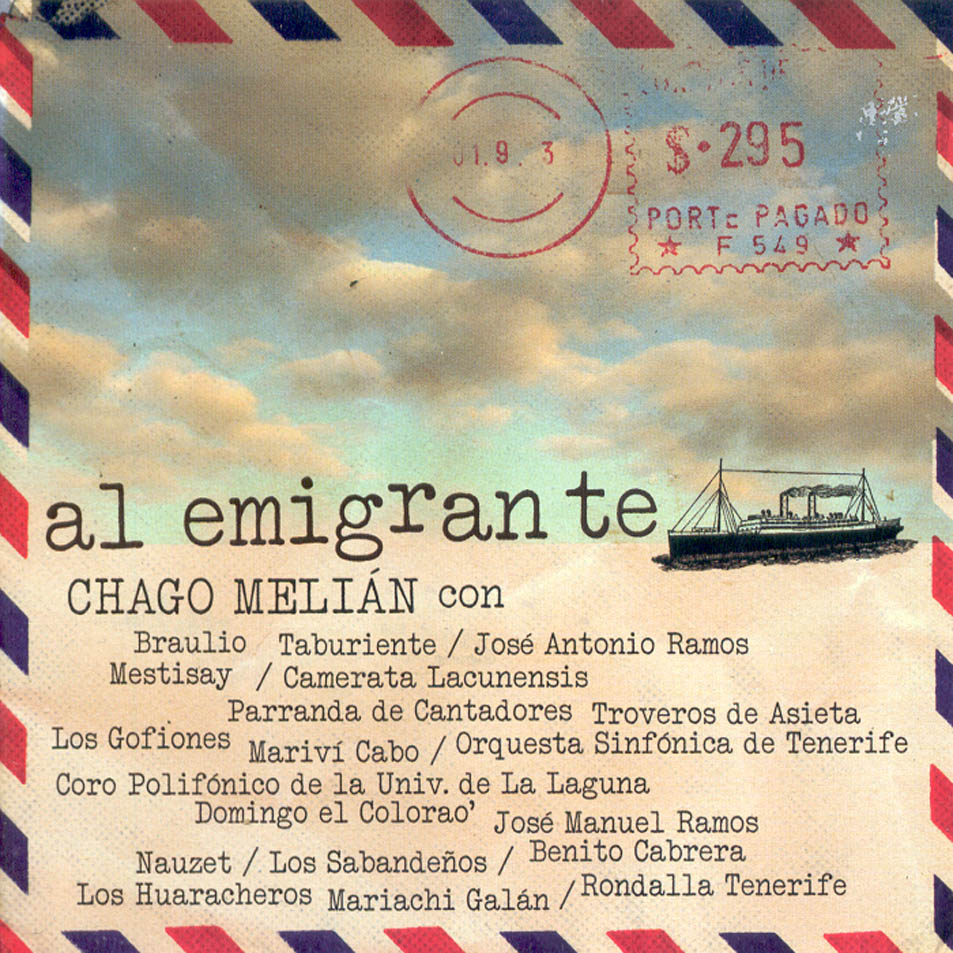 Cartula Frontal de Chago Melian - Al Emigrante
