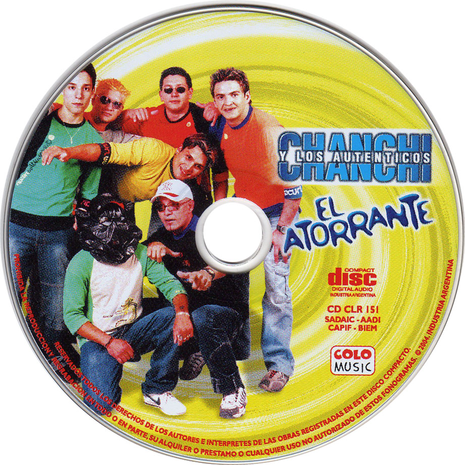 Cartula Cd de Chanchi Y Los Autenticos - El Atorrante
