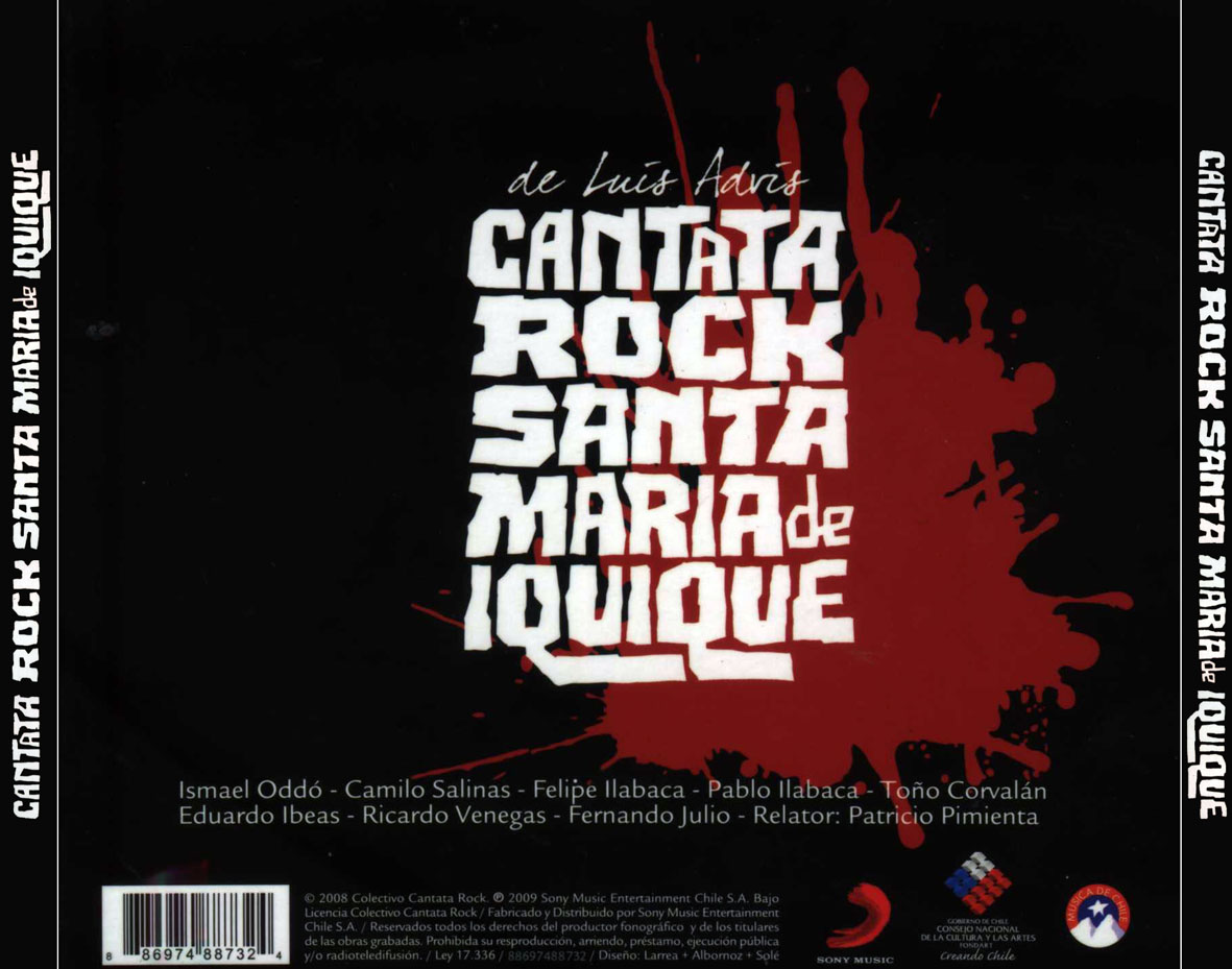 Cartula Trasera de Chancho En Piedra / Inti-Illimani / Quilapayun - Cantata Rock De Santa Maria De Iquique