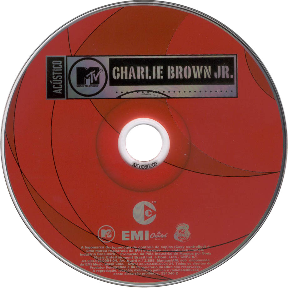 Cartula Cd de Charlie Brown Jr. - Acustico Mtv