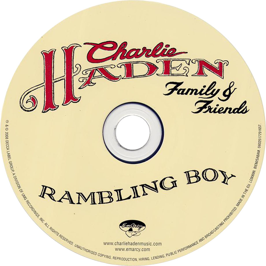 Cartula Cd de Charlie Haden - Family & Friends - Rambling Boy