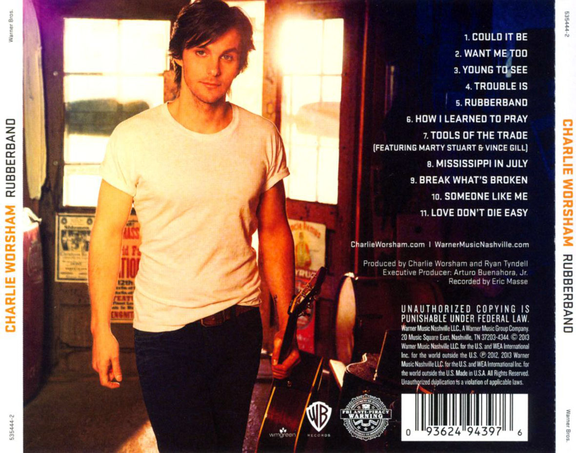 Cartula Trasera de Charlie Worsham - Rubberband
