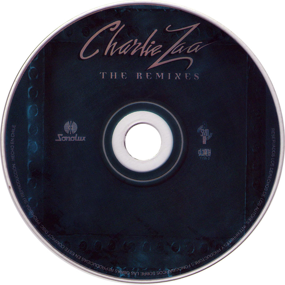 Cartula Cd de Charlie Zaa - The Remixes