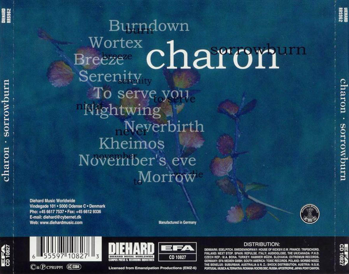 Cartula Trasera de Charon - Sorrowburn