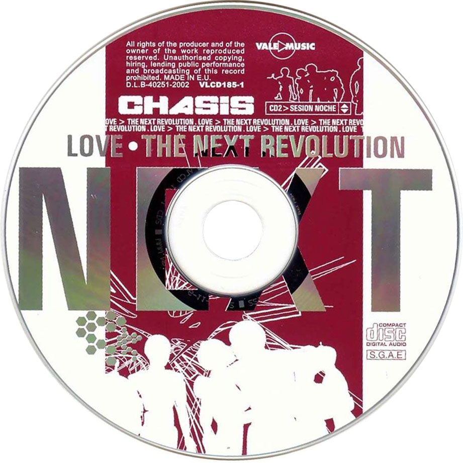 Cartula Cd2 de Chasis Love The Next Revolution Cd 1 Y 2