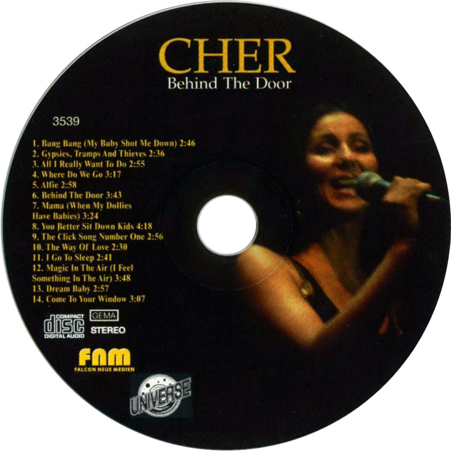 Cartula Cd de Cher - Behind The Door