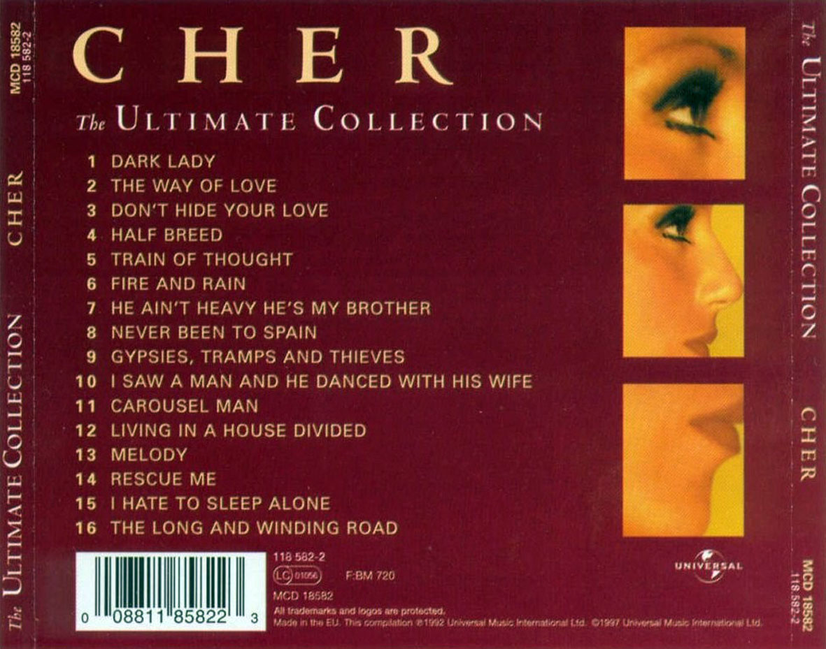Cartula Trasera de Cher - The Ultimate Collection