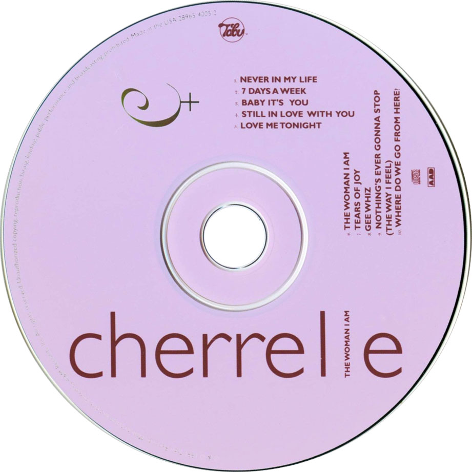 Cartula Cd de Cherrelle - The Woman I Am