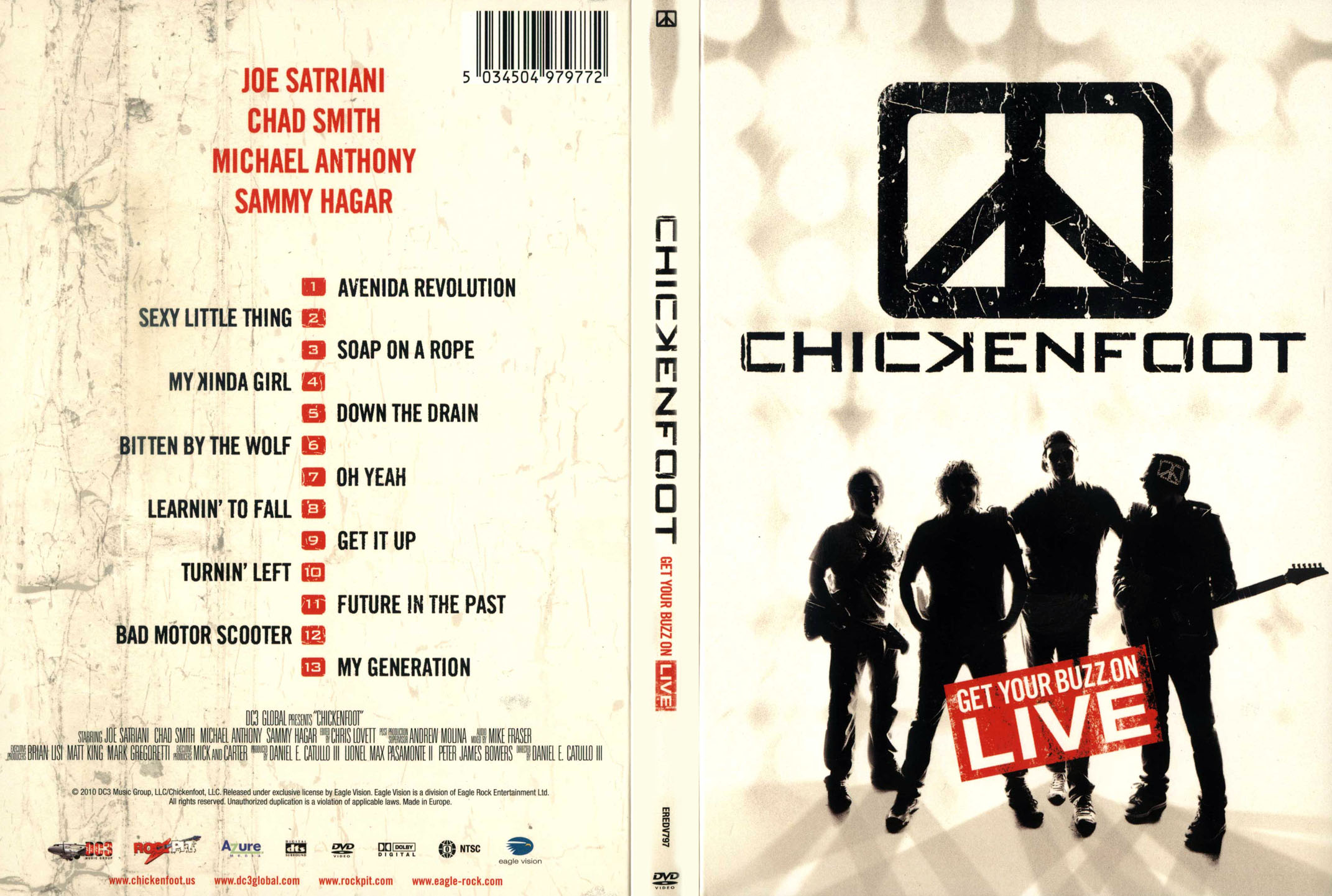 Cartula Caratula de Chickenfoot - Get Your Buzz On Live (Dvd)