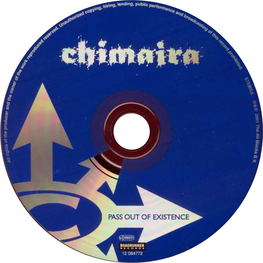 Cartula Cd de Chimaira - Pass Out Of Existence