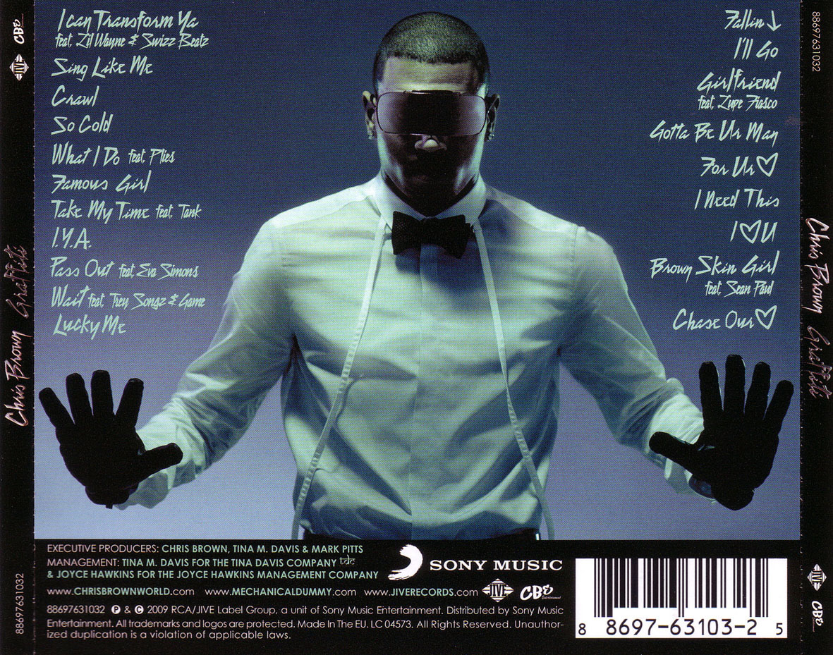Cartula Trasera de Chris Brown - Graffiti (Deluxe Edition)