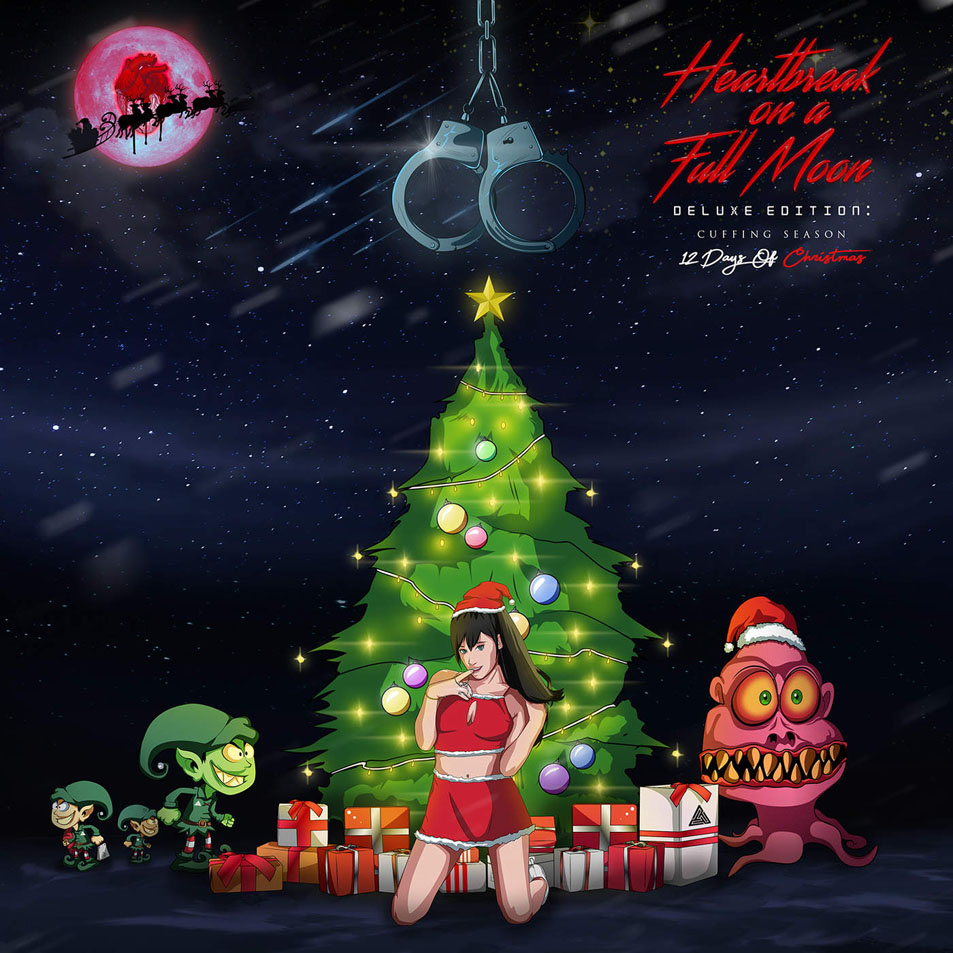 Cartula Frontal de Chris Brown - Heartbreak On A Full Moon (Deluxe Edition): Cuffing Season - 12 Days Of Christmas