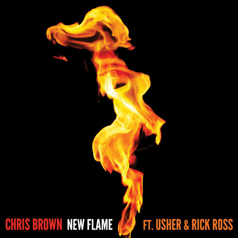 Cartula Frontal de Chris Brown - New Flame (Featuring Usher & Rick Ross) (Cd Single)