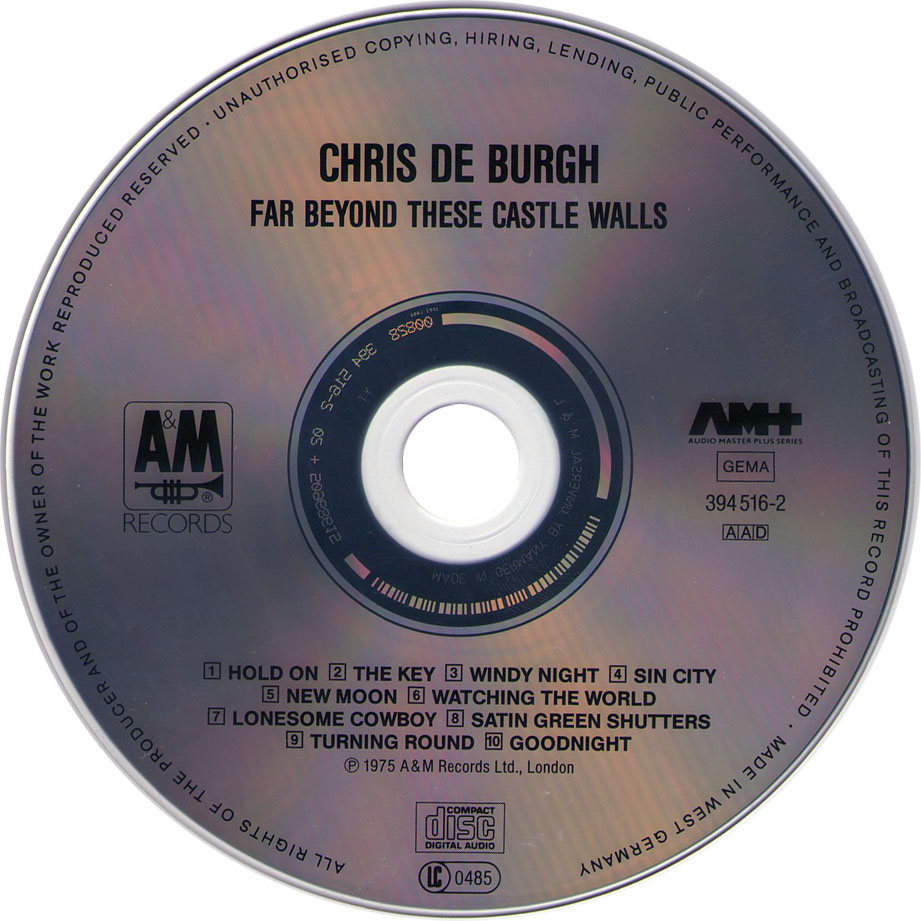 Car Tula Cd De Chris De Burgh Far Beyond These Castle Walls Portada