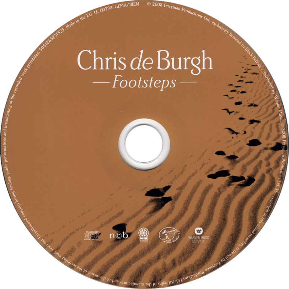 Cartula Cd de Chris De Burgh - Footsteps