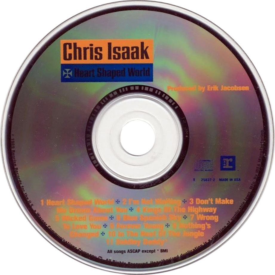 Cartula Cd de Chris Isaak - Heart Shaped World