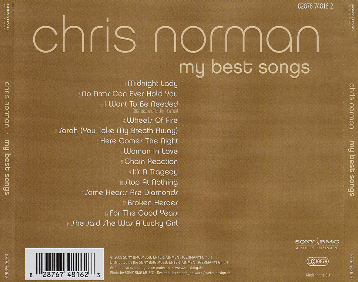 Cartula Trasera de Chris Norman - My Best Songs
