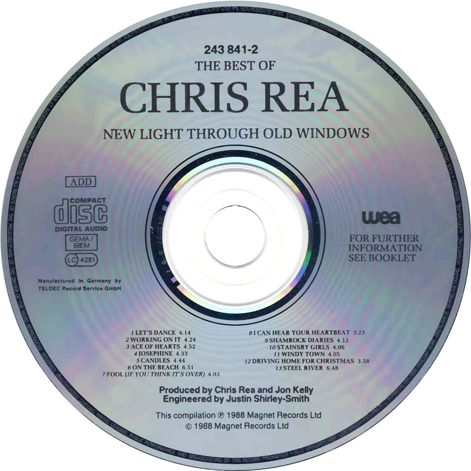 Cartula Cd de Chris Rea - New Light Through Old Windows: The Best Of Chris Rea