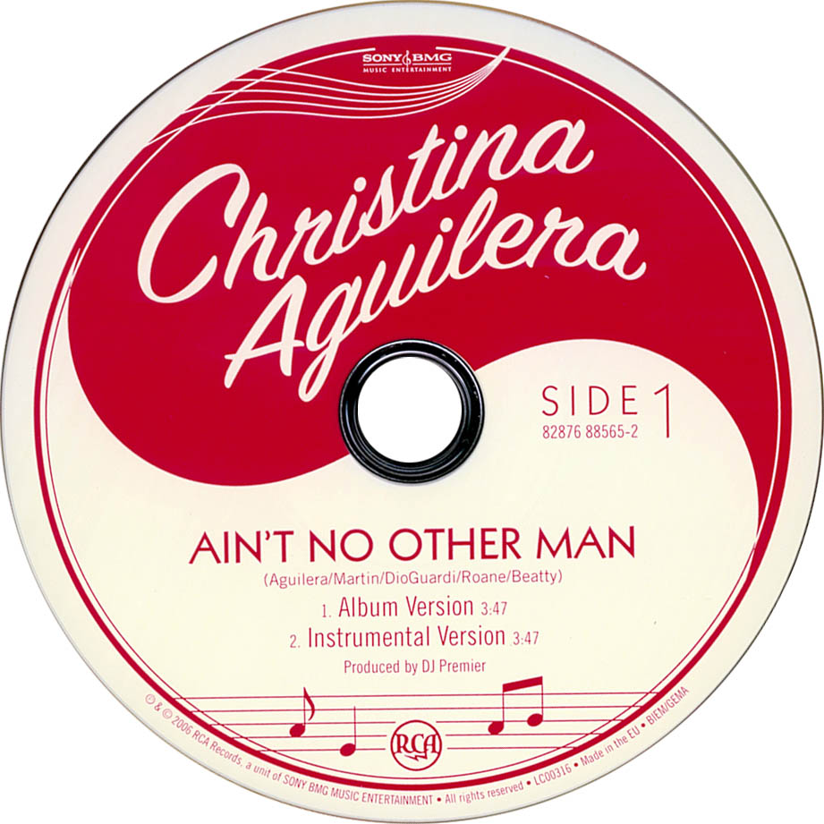 Cartula Cd de Christina Aguilera - Ain't No Other Man (Cd Single)