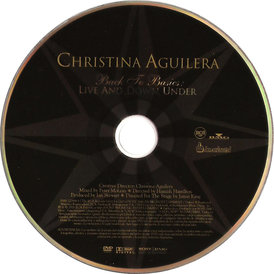 Cartula Dvd de Christina Aguilera - Back To Basics: Live And Down Under (Dvd)