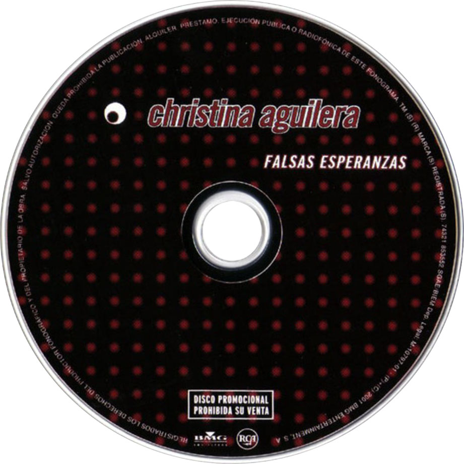 Cartula Cd de Christina Aguilera - Falsas Esperanzas (Cd Single)