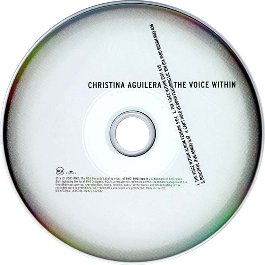 Cartula Cd de Christina Aguilera - The Voice Within (Cd Single)