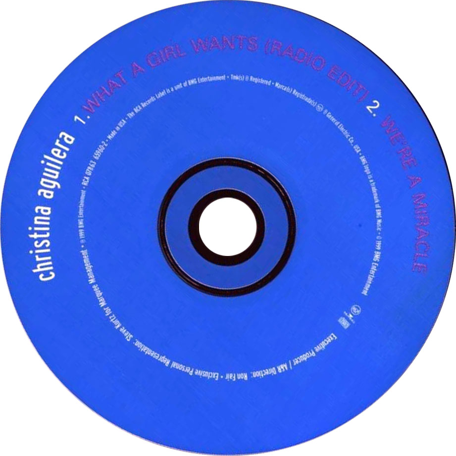 Cartula Cd de Christina Aguilera - What A Girl Wants (Cd Single)