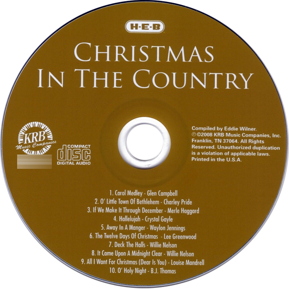 Cartula Cd de Christmas In The Country