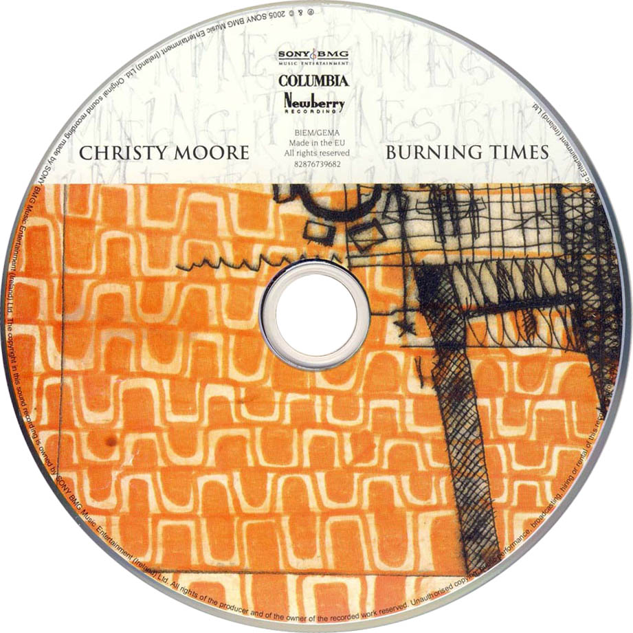 Cartula Cd de Christy Moore - Burning Times
