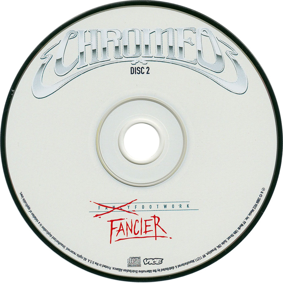 Cartula Cd2 de Chromeo - Fancier Footwork (Deluxe Edition)