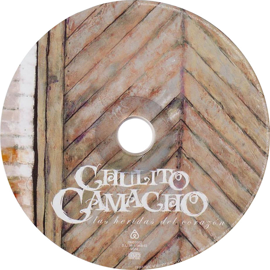 Cartula Cd de Chulito Camacho - Las Heridas Del Corazon