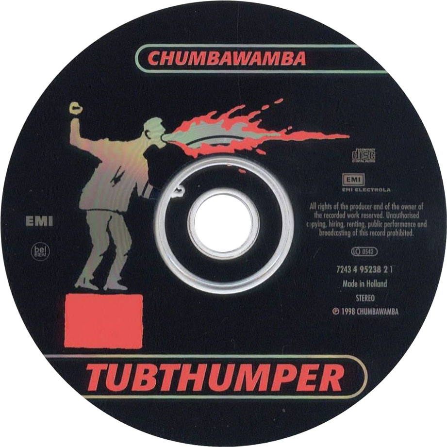 Cartula Cd de Chumbawamba - Tubthumper