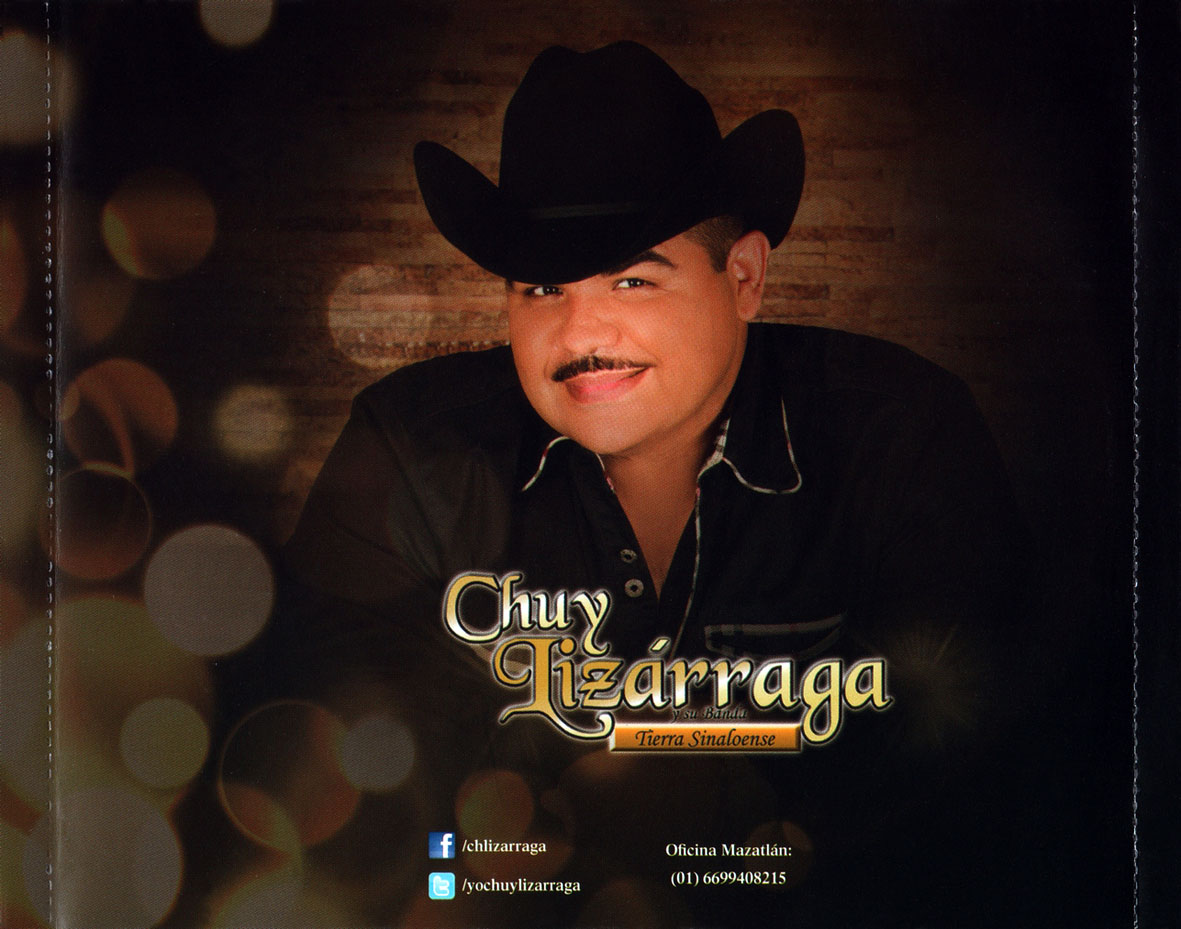 Cartula Interior Trasera de Chuy Lizarraga Y Su Banda Tierra Sinaloense - Mudanzas A La Luna