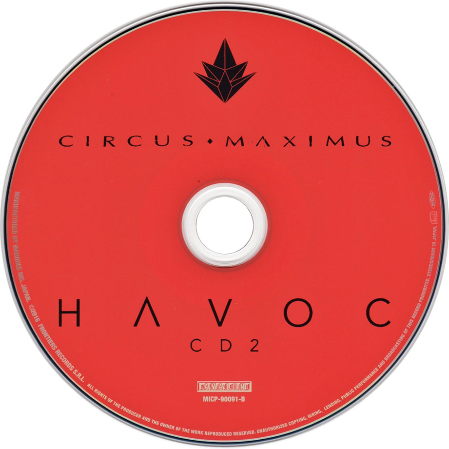 Cartula Cd2 de Circus Maximus - Havoc (Japan Edition)