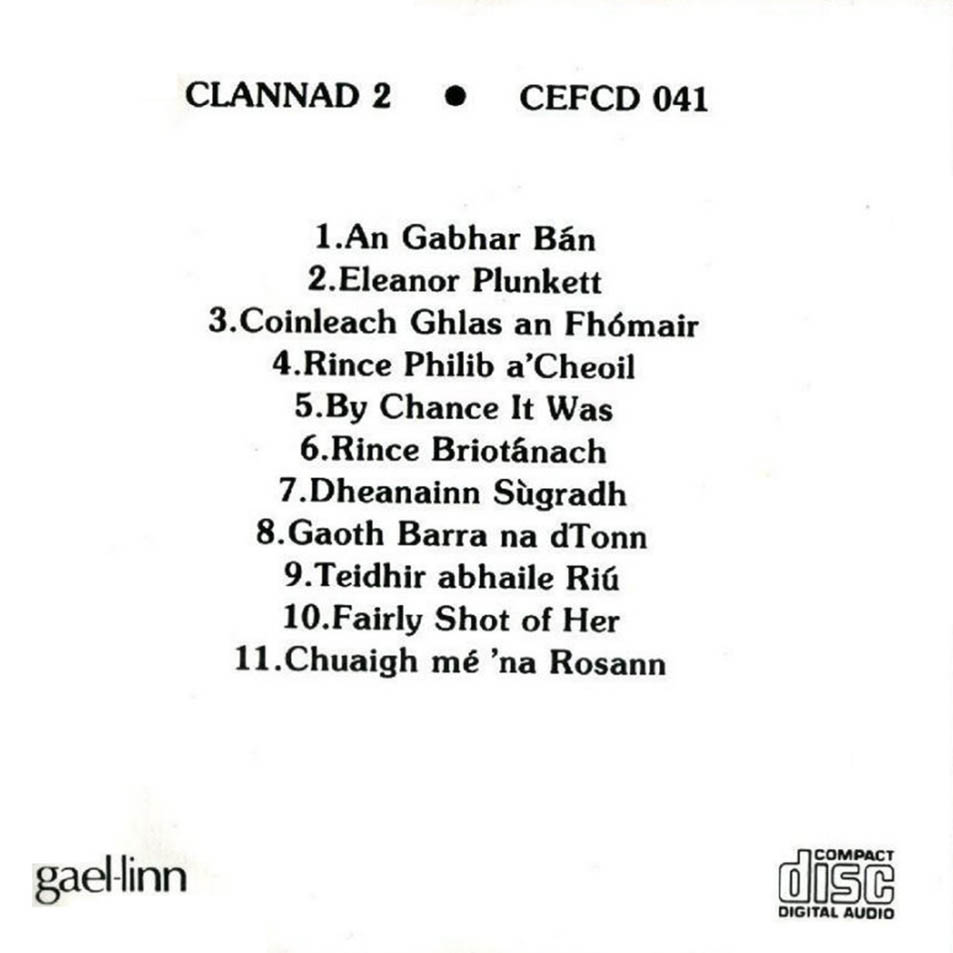 Cartula Interior Frontal de Clannad - Clannad 2