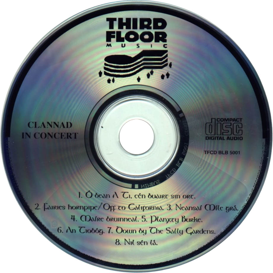 Cartula Cd de Clannad - Clannad In Concert