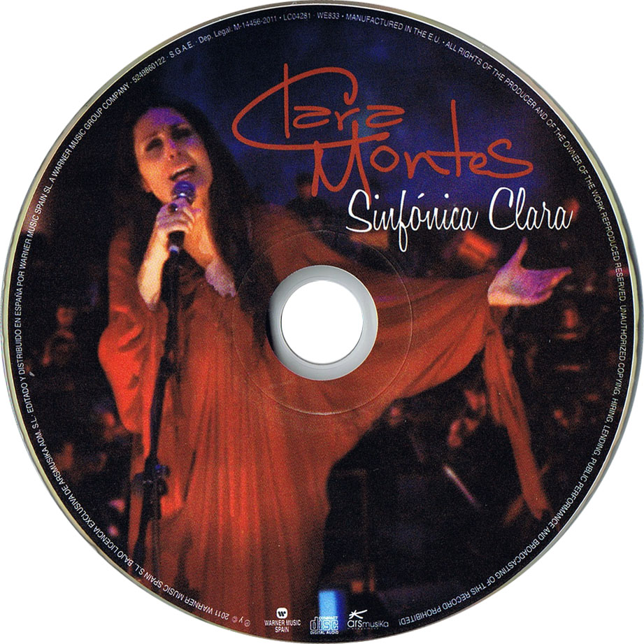 Cartula Cd de Clara Montes - Sinfonica Clara