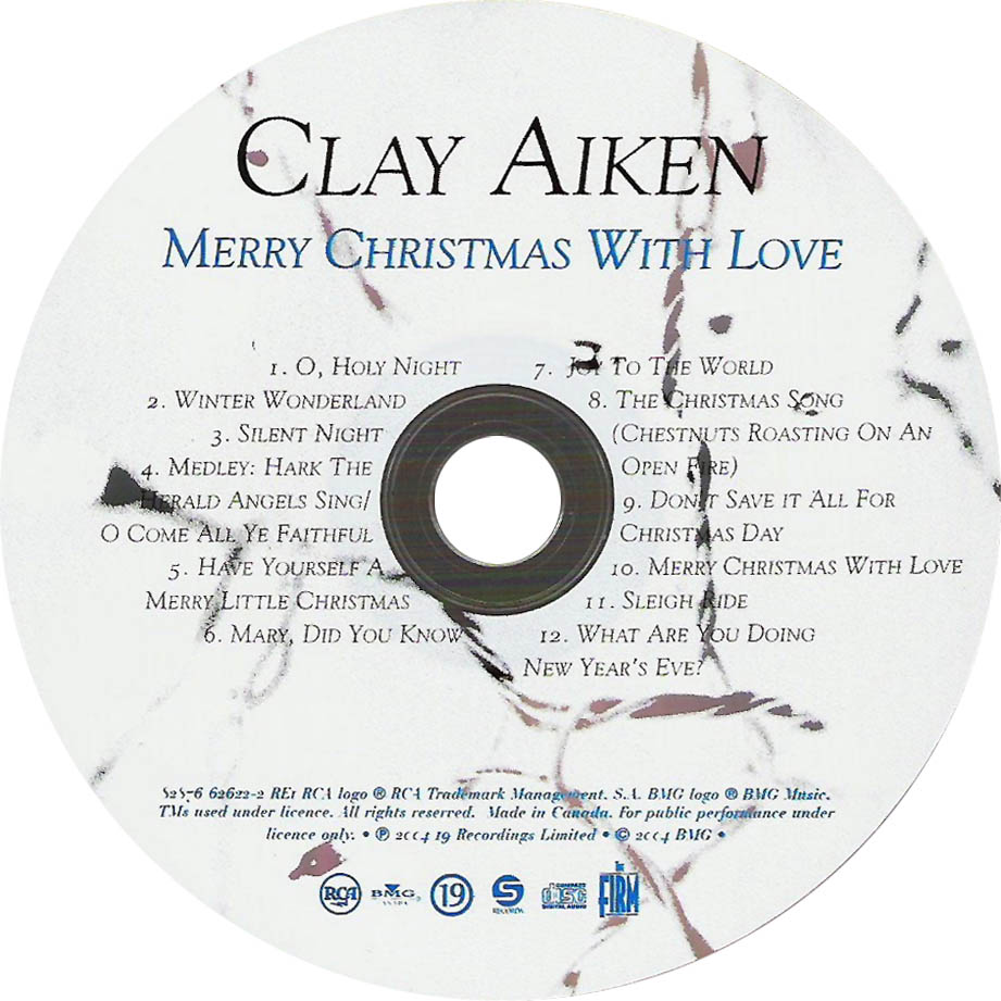 Cartula Cd de Clay Aiken - Merry Christmas With Love