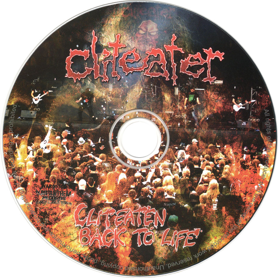 Cartula Cd de Cliteater - Cliteaten Back To Life