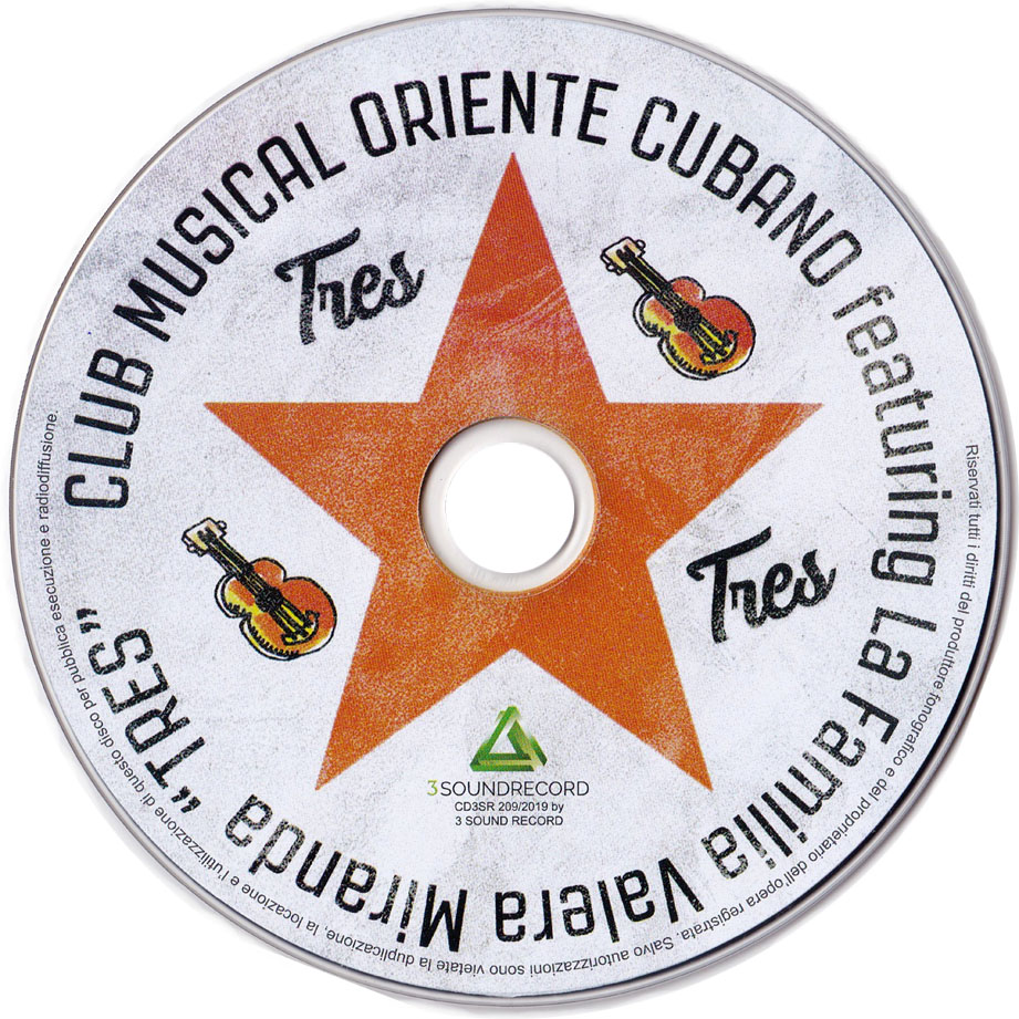 Cartula Cd de Club Musical Oriente Cubano - Tres