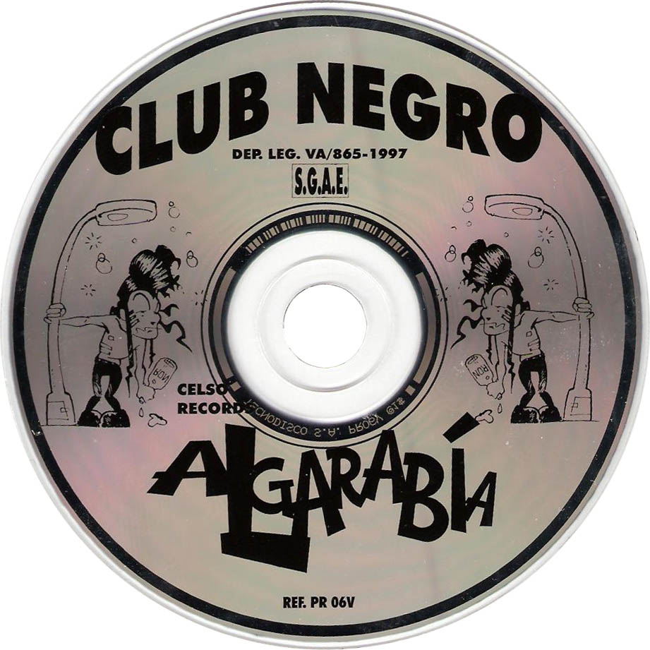 Cartula Cd de Club Negro - Algarabia