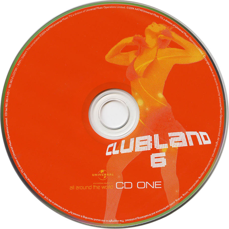 Cartula Cd1 de Clubland 6