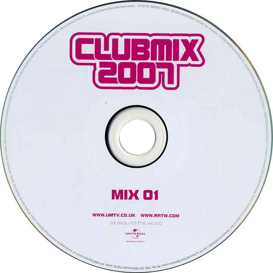 Cartula Cd1 de Clubmix 2007