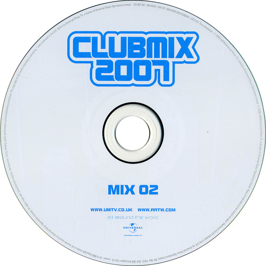 Cartula Cd2 de Clubmix 2007