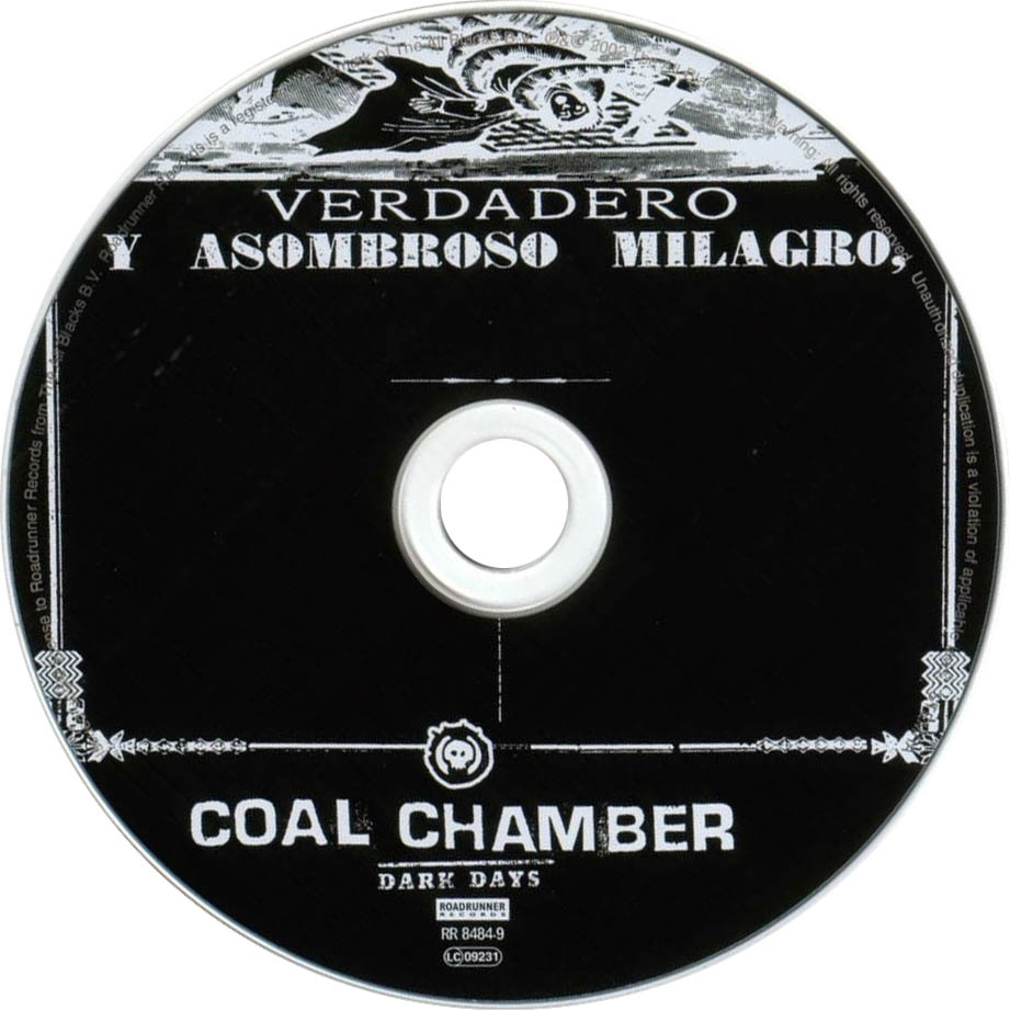 Cartula Cd de Coal Chamber - Dark Days