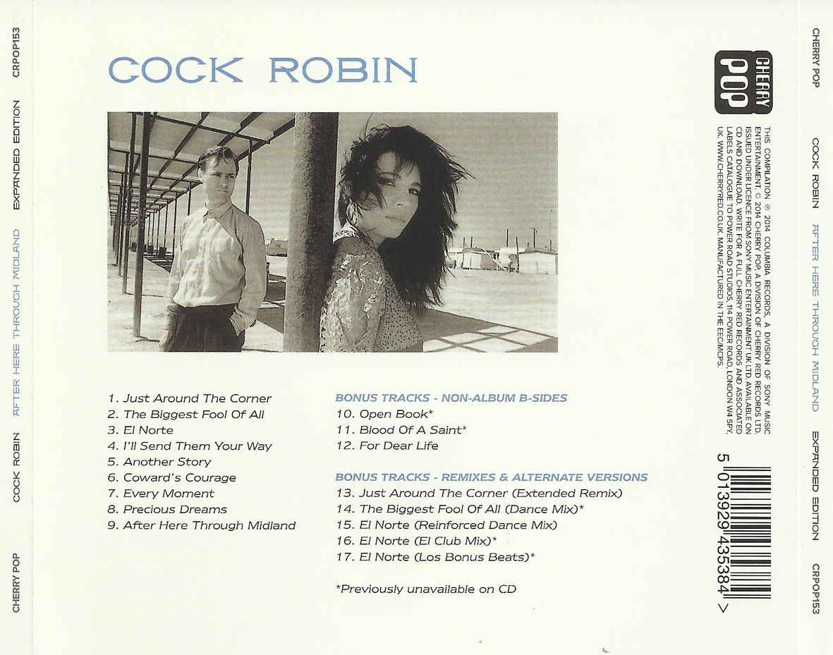 Cartula Trasera de Cock Robin - After Here Through Midland (Expanded Edition)