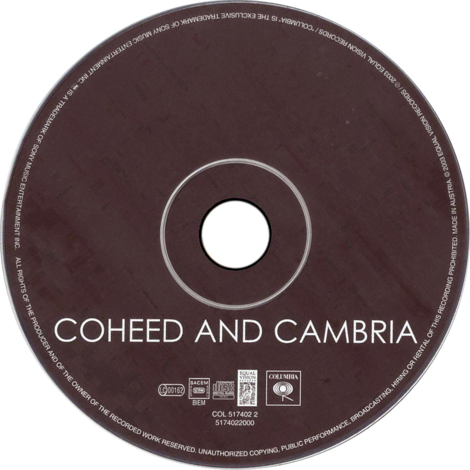 Cartula Cd de Coheed & Cambria - In Keeping Secrets Of Silent Earth: 3